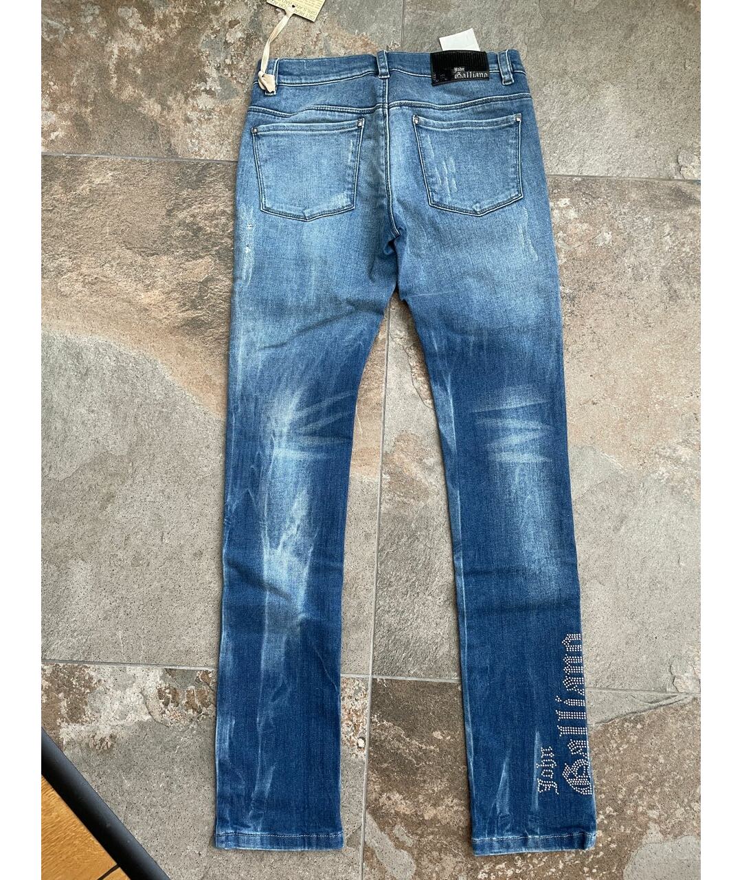 JOHN GALLIANO KIDS Синие хлопковые детские джинсы, фото 2