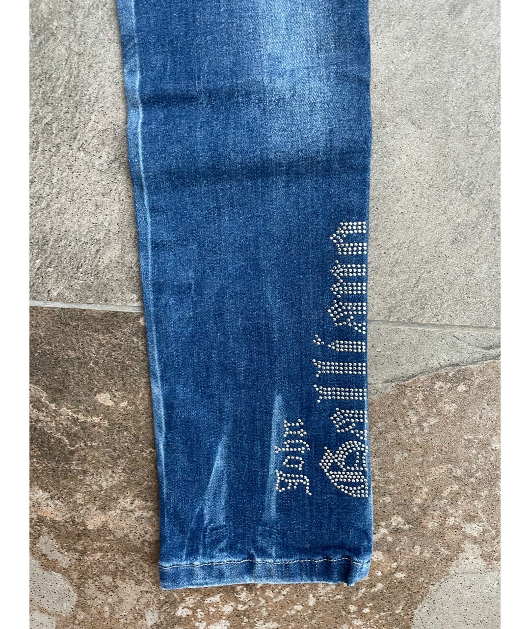 JOHN GALLIANO KIDS Синие хлопковые детские джинсы, фото 4