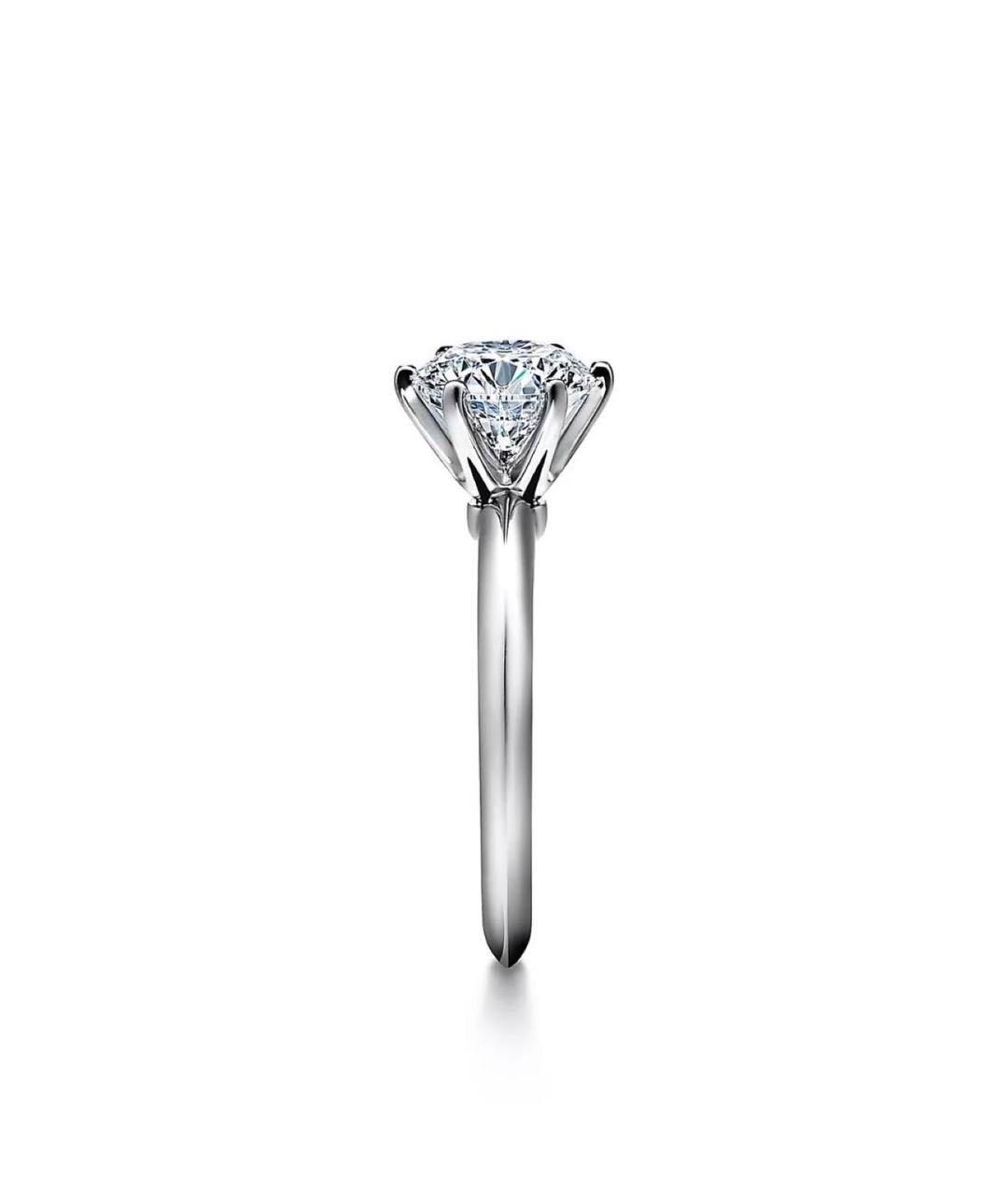 TIFFANY&CO Серебряное платиновое кольцо, фото 2