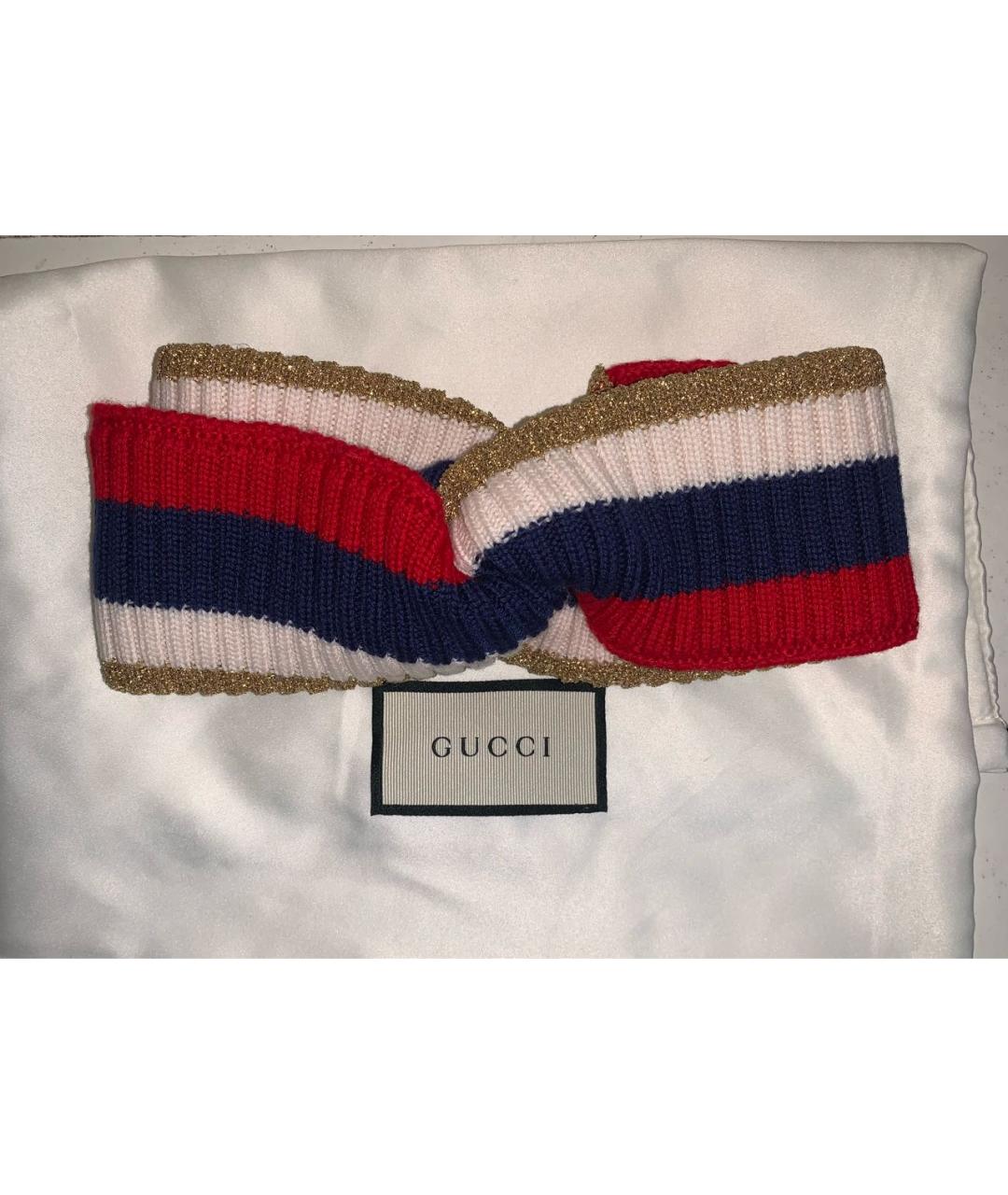 GUCCI Мульти шерстяная повязка на голову, фото 2