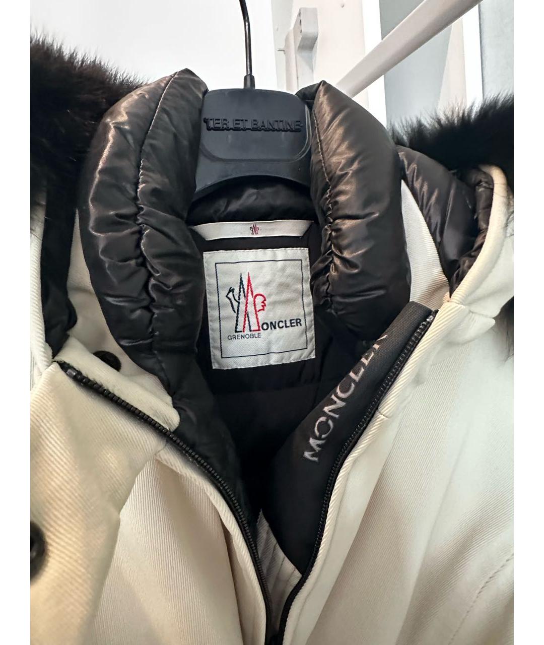 MONCLER GRENOBLE Бежевый полиэстеровый костюм с брюками, фото 4