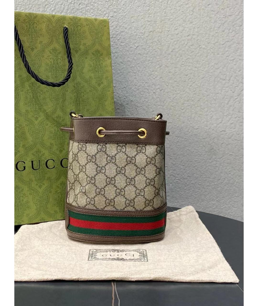 GUCCI Коричневая сумка через плечо, фото 4