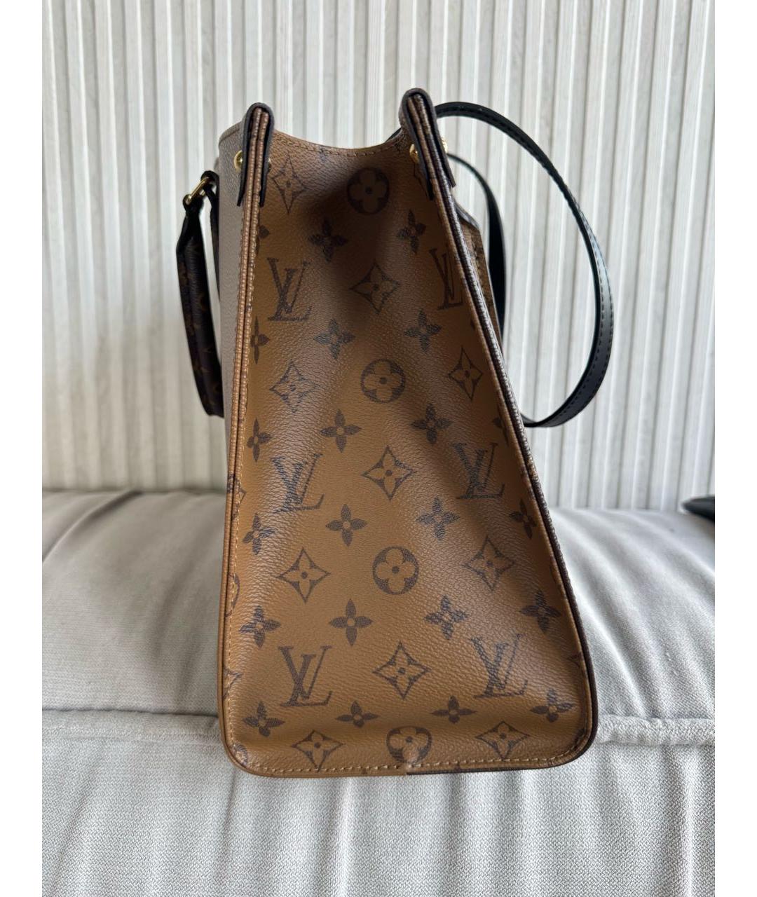 LOUIS VUITTON Коричневая сумка тоут, фото 4