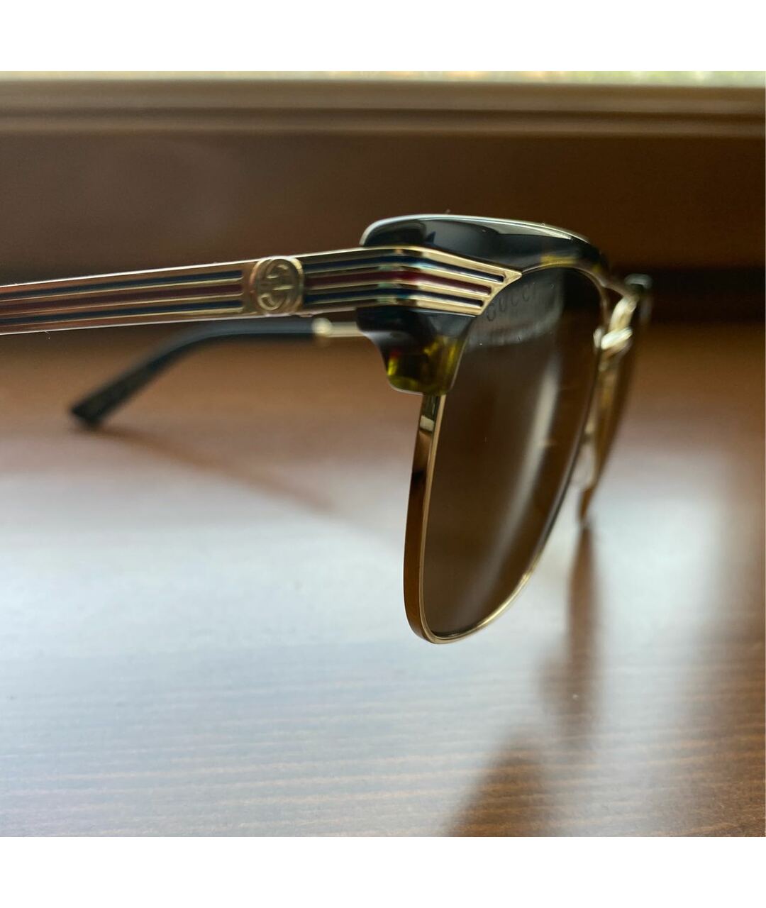 GUCCI Коричневые солнцезащитные очки, фото 3