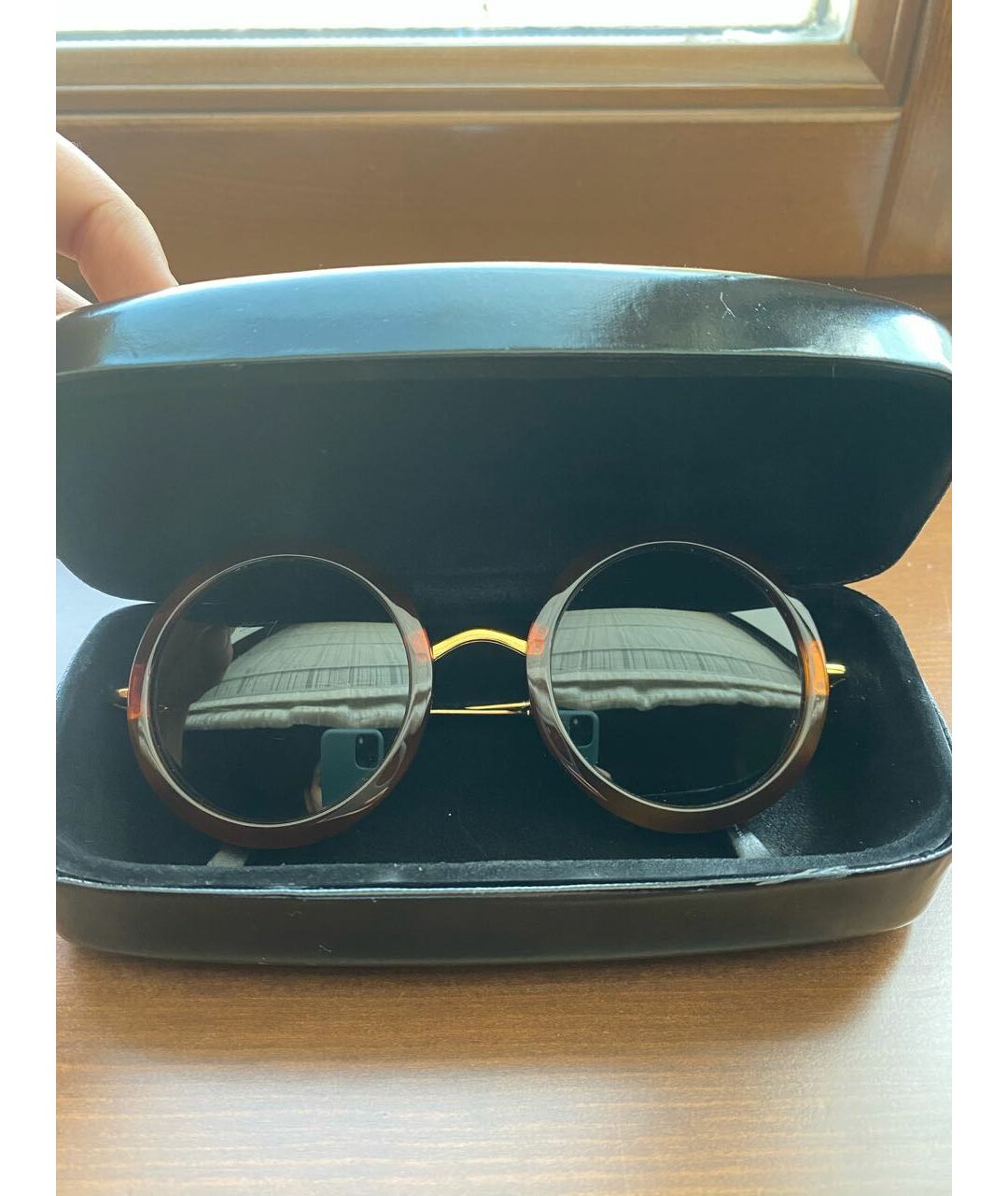 LINDA FARROW Коричневые солнцезащитные очки, фото 4