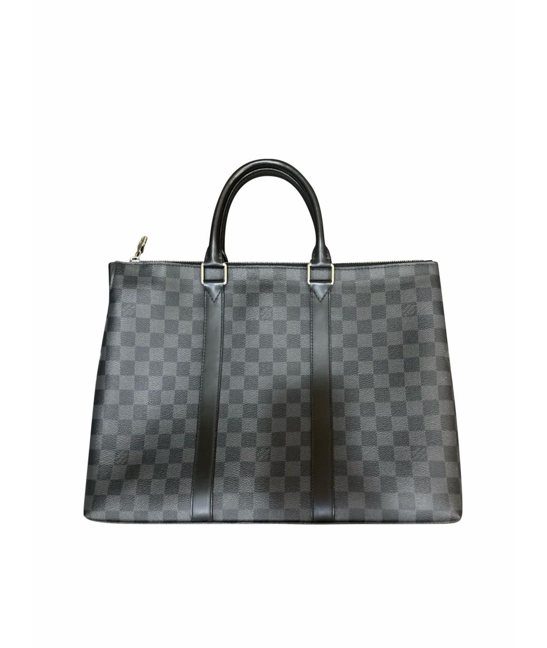 LOUIS VUITTON Антрацитовый портфель, фото 1