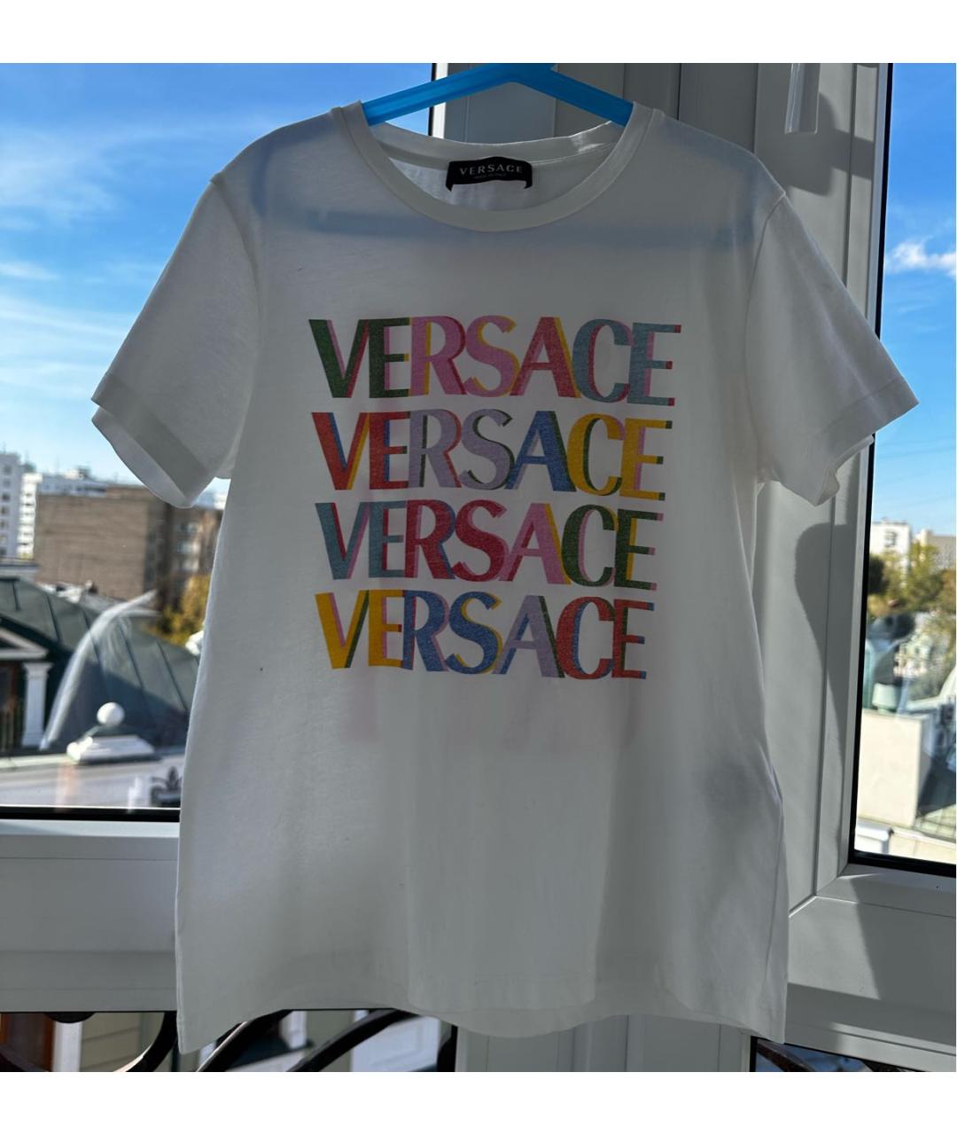 VERSACE Белый хлопковый детская футболка / топ, фото 7