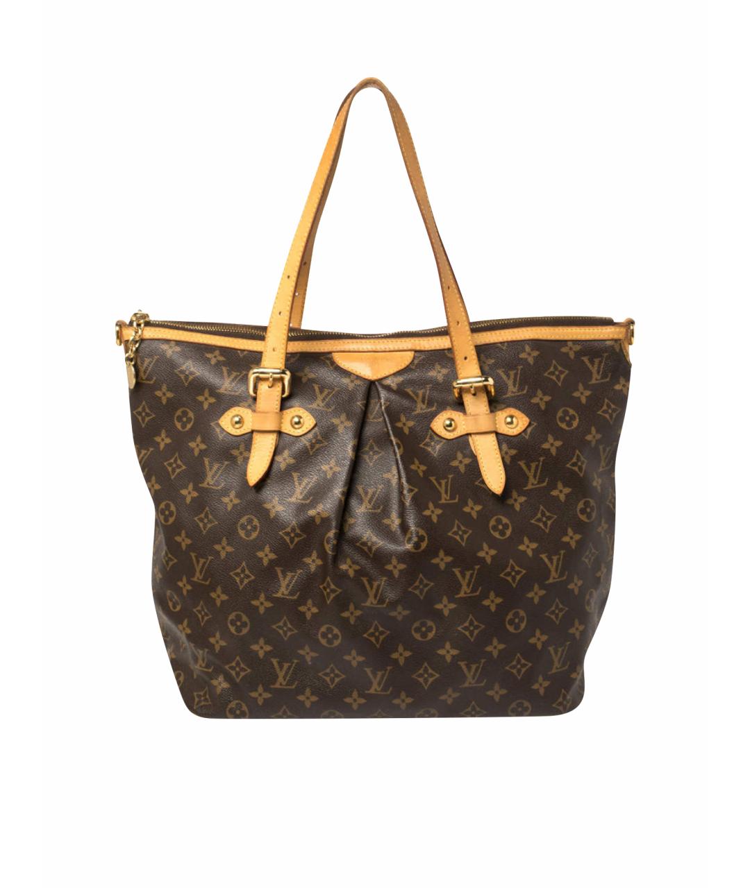 LOUIS VUITTON Коричневая сумка тоут из искусственной кожи, фото 1