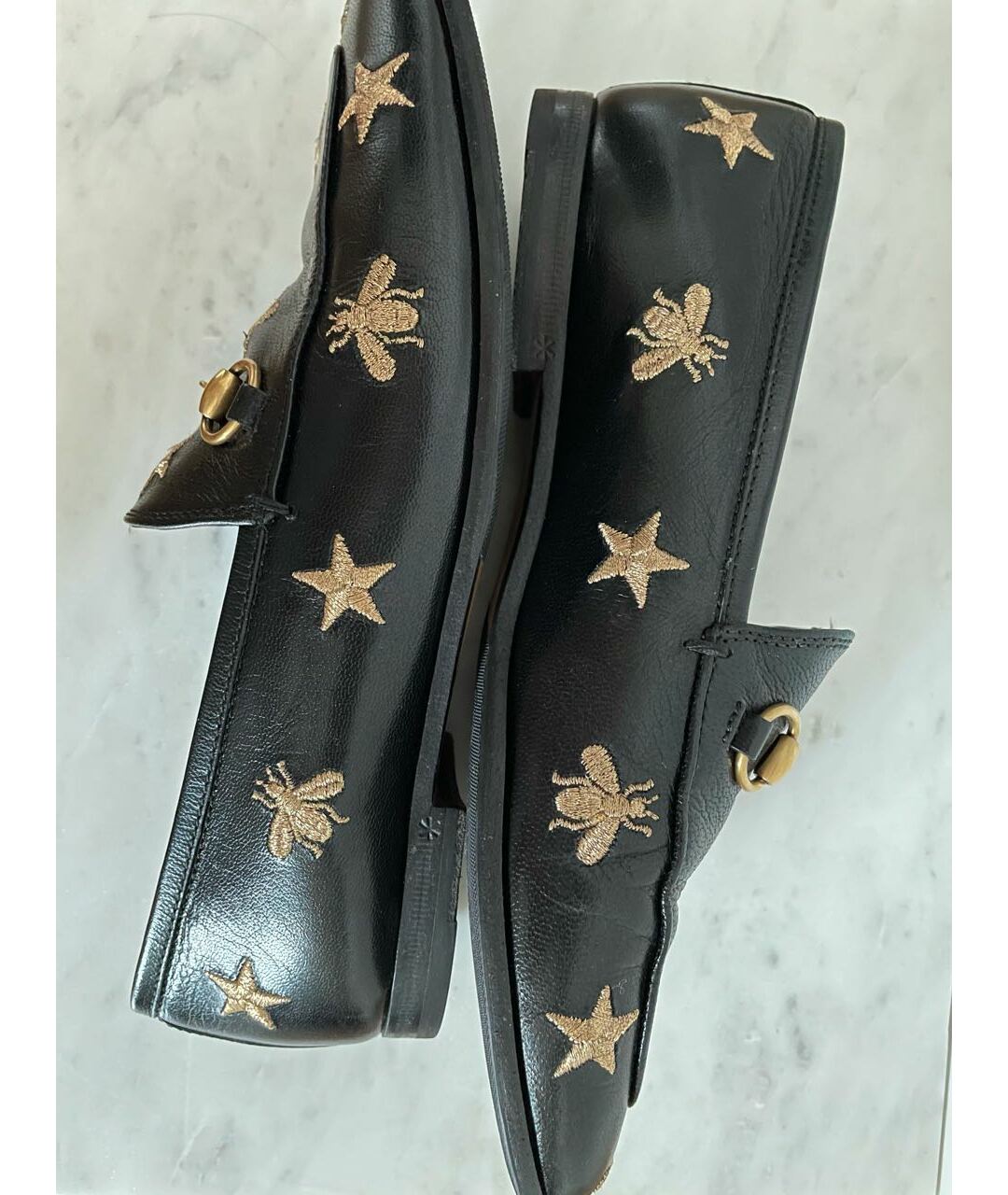 GUCCI Черные кожаные лоферы, фото 9
