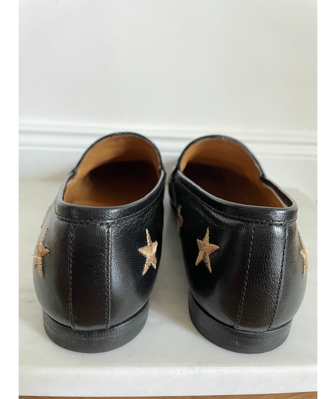 GUCCI Черные кожаные лоферы, фото 5