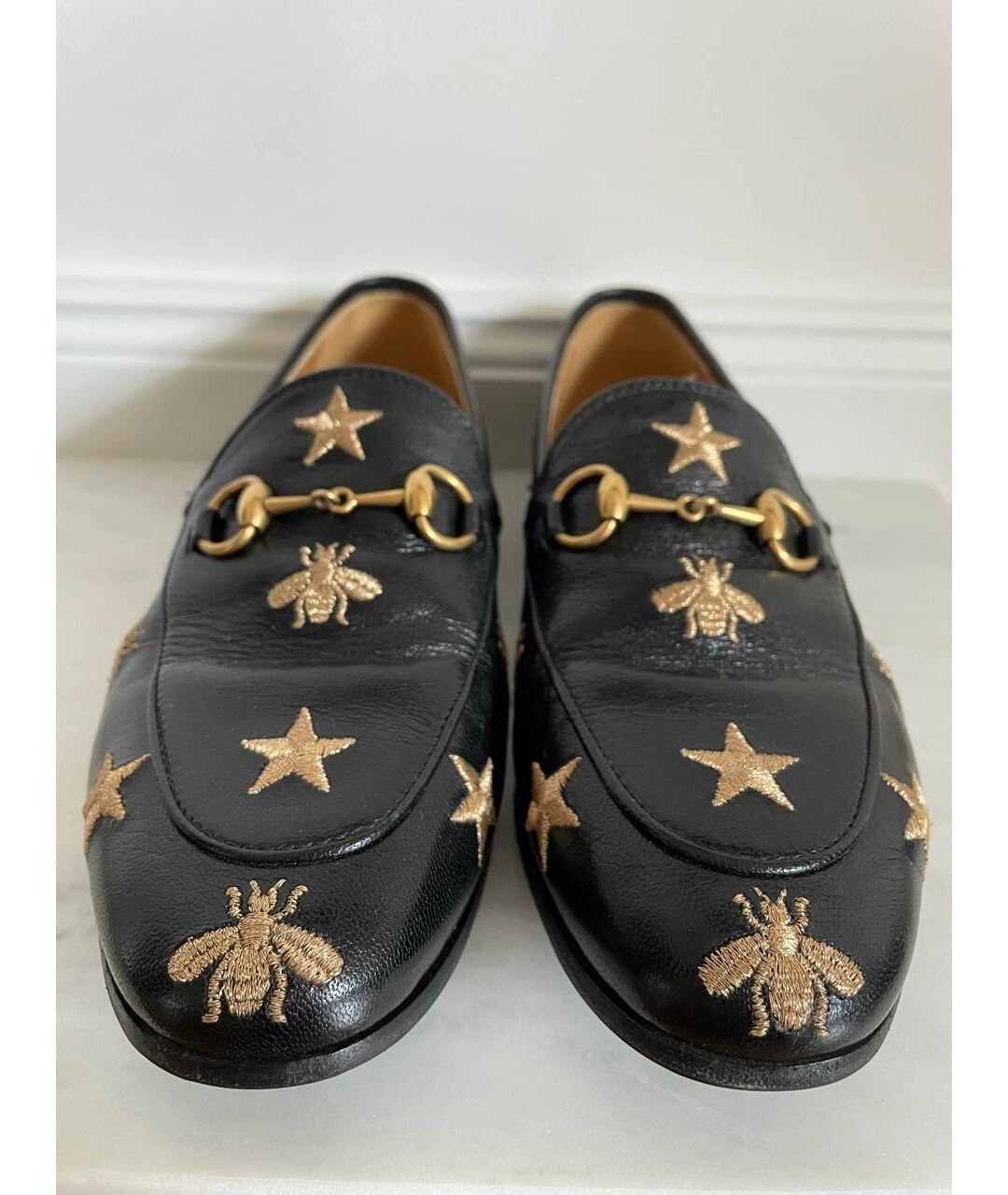 GUCCI Черные кожаные лоферы, фото 3