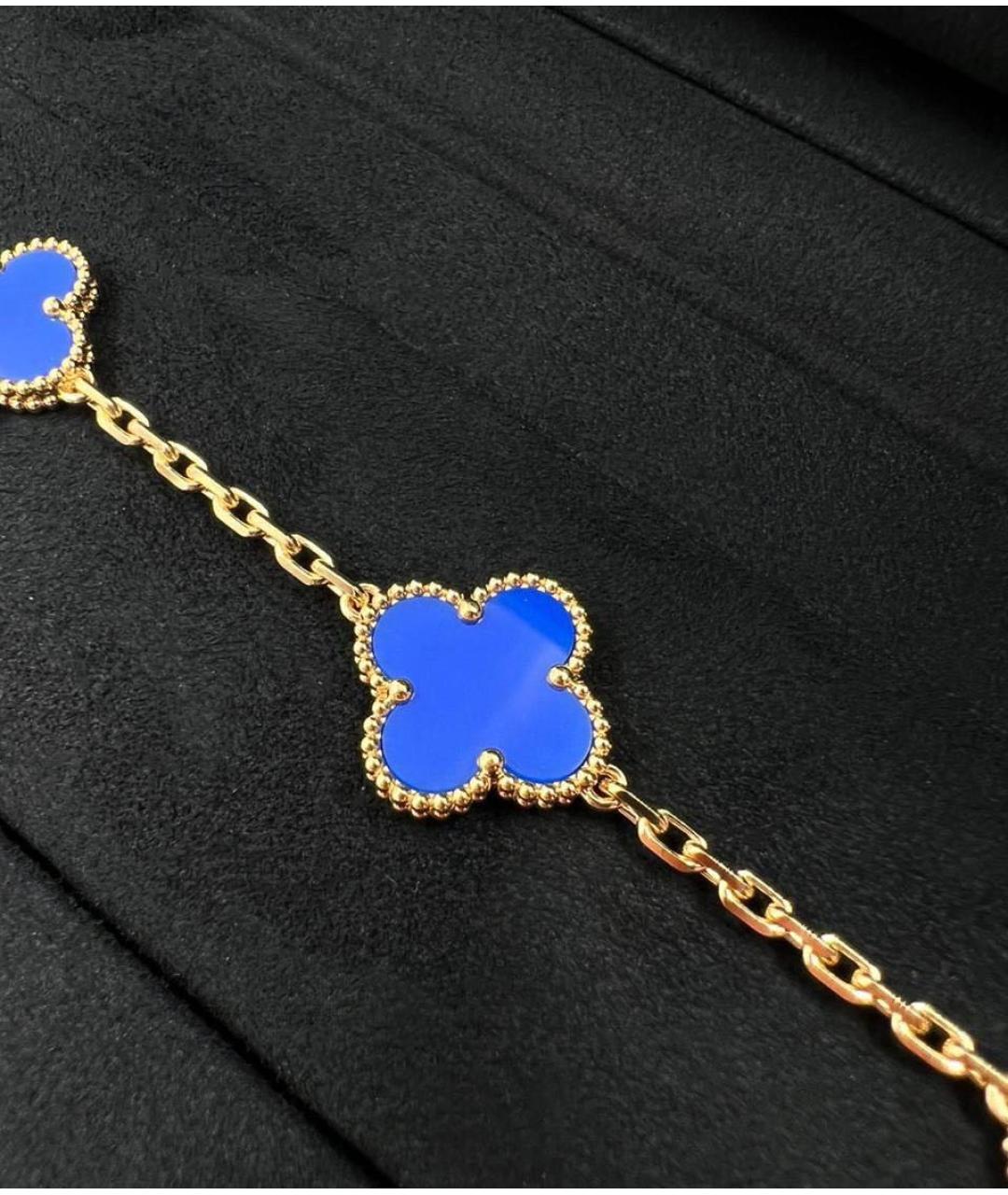 VAN CLEEF & ARPELS Синий браслет из желтого золота, фото 3