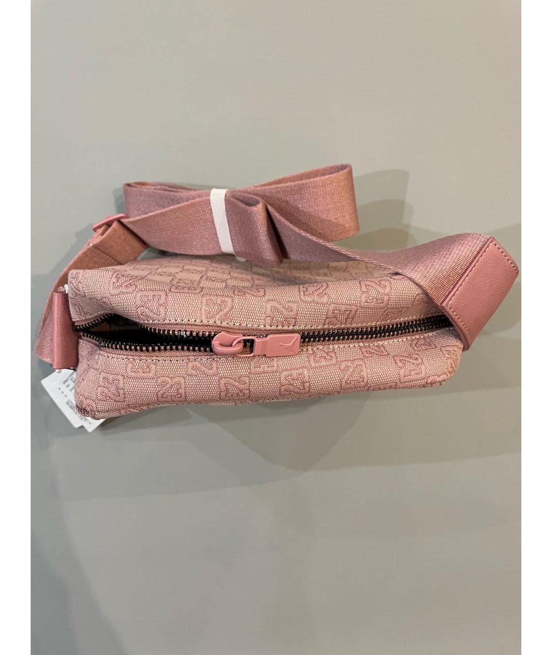 JORDAN Розовая тканевая сумка через плечо, фото 4