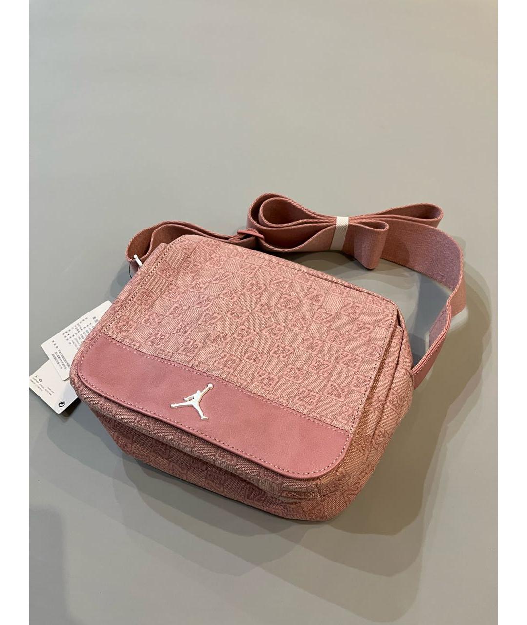 JORDAN Розовая тканевая сумка через плечо, фото 2