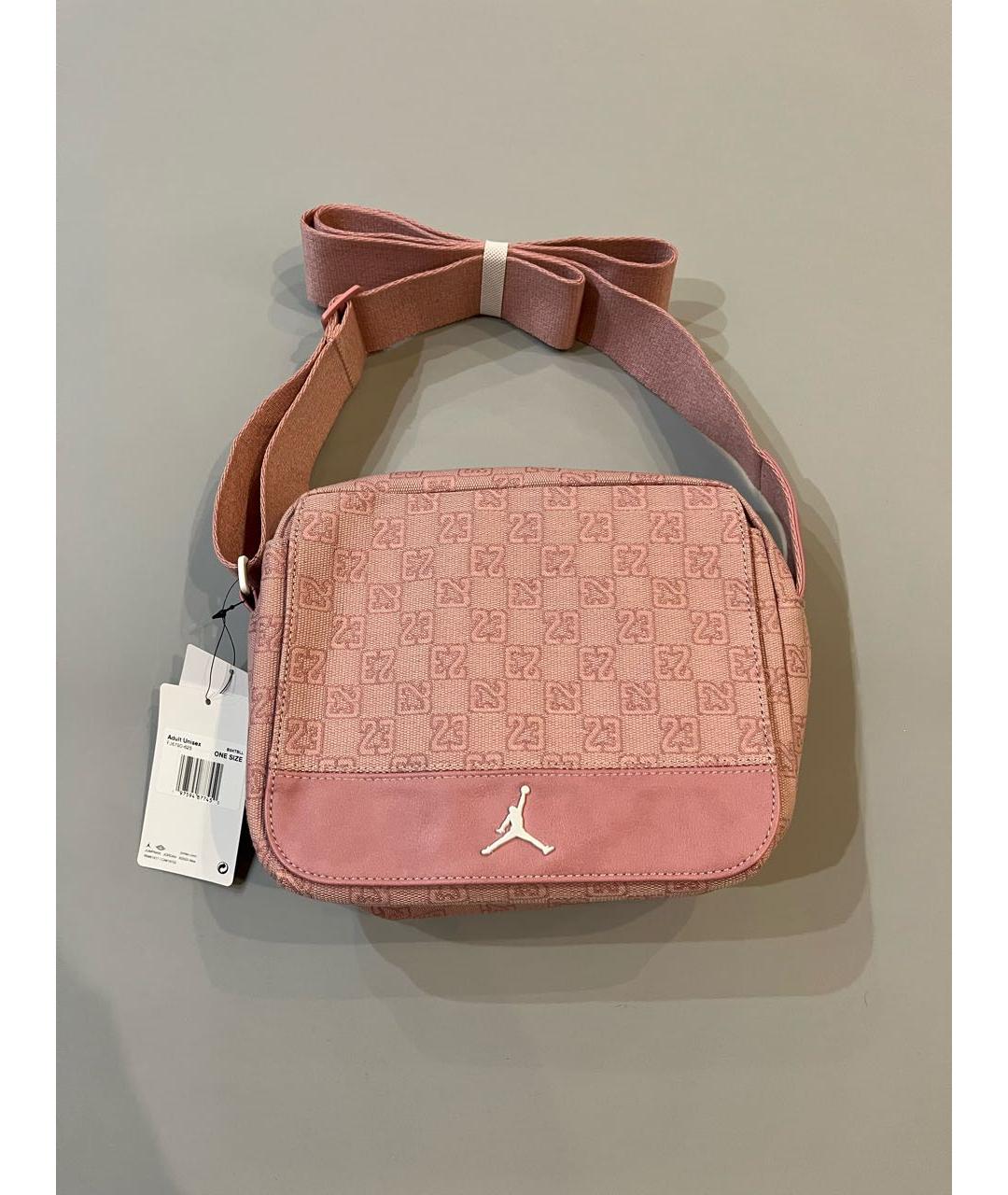 JORDAN Розовая тканевая сумка через плечо, фото 8