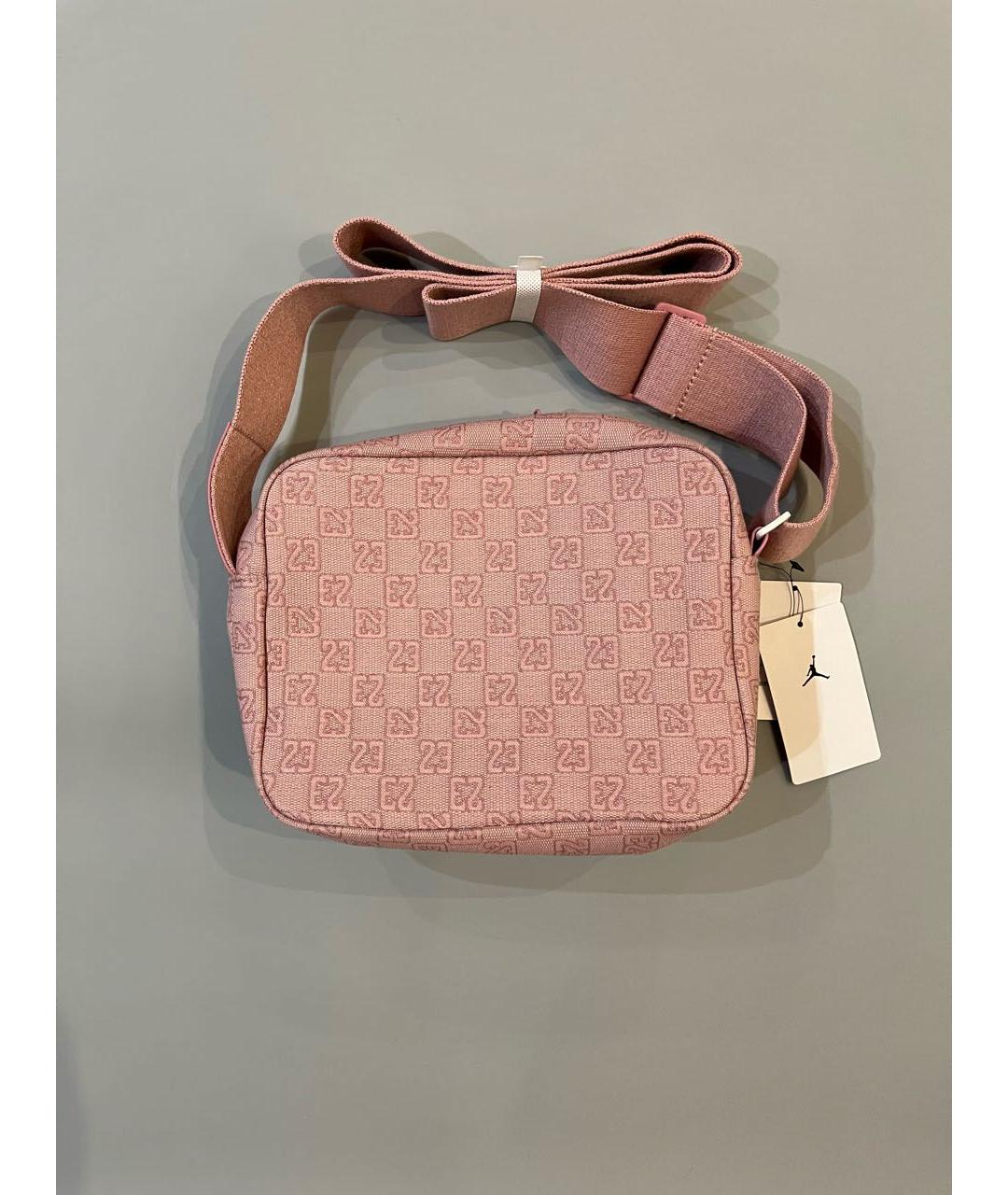 JORDAN Розовая тканевая сумка через плечо, фото 3