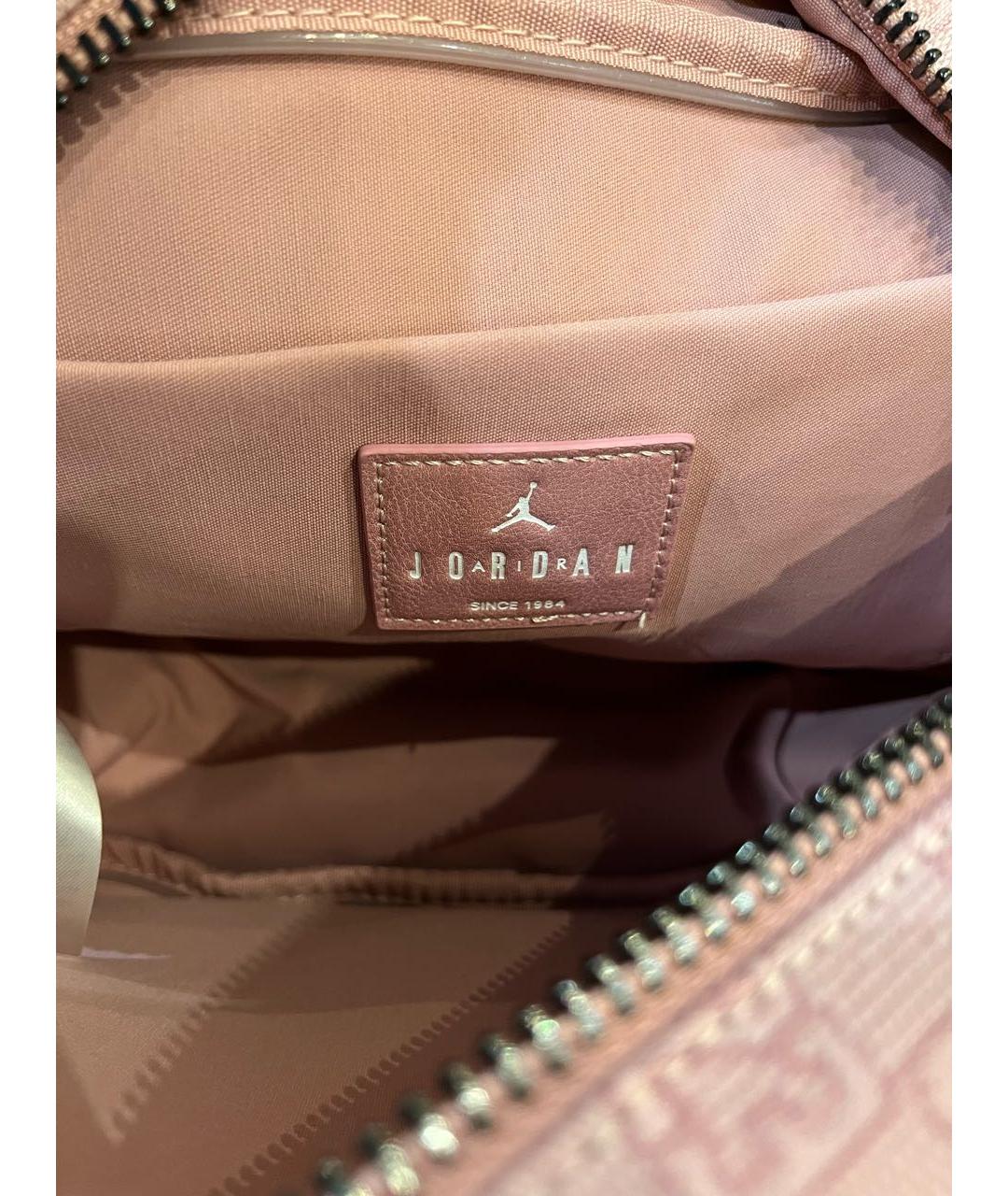 JORDAN Розовая тканевая сумка через плечо, фото 5