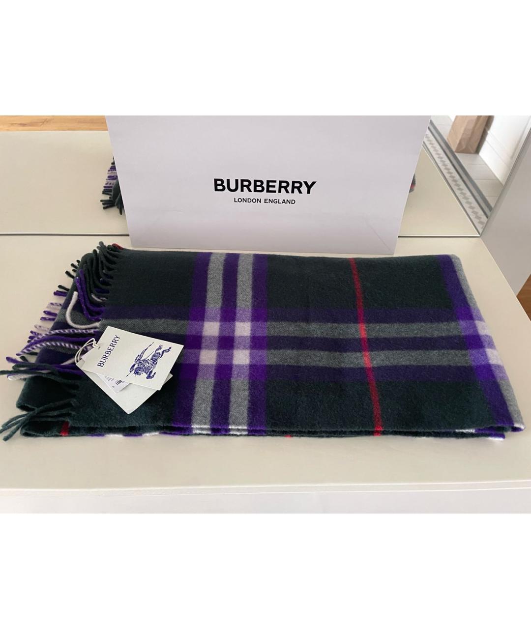 BURBERRY Мульти кашемировый шарф, фото 4