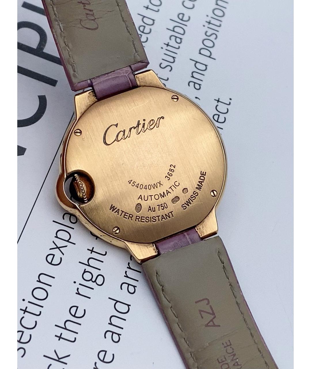 CARTIER Белые часы из розового золота, фото 5