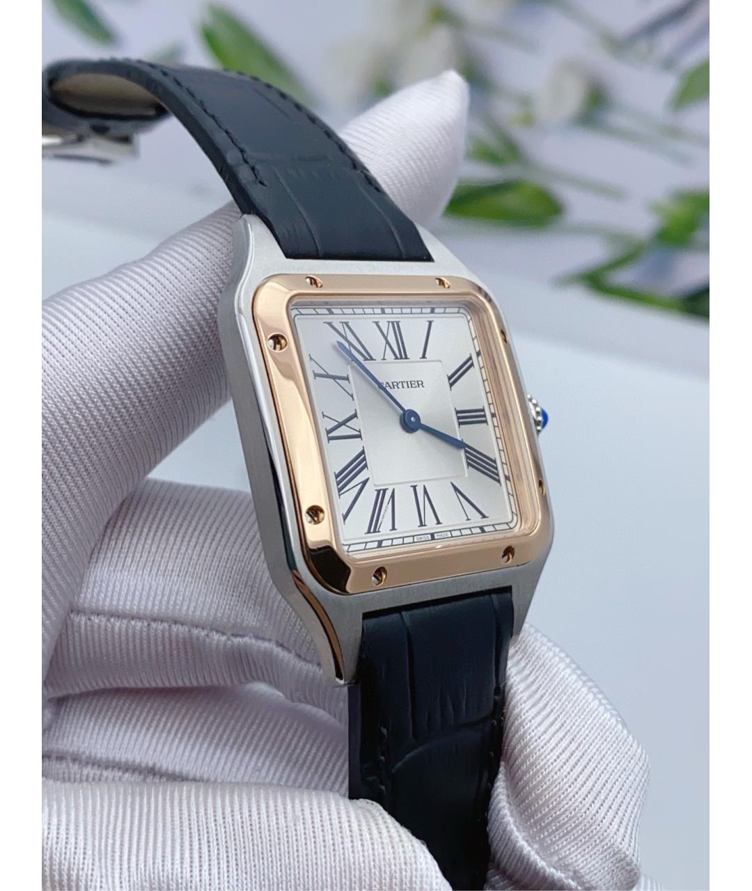 CARTIER Белые часы, фото 4