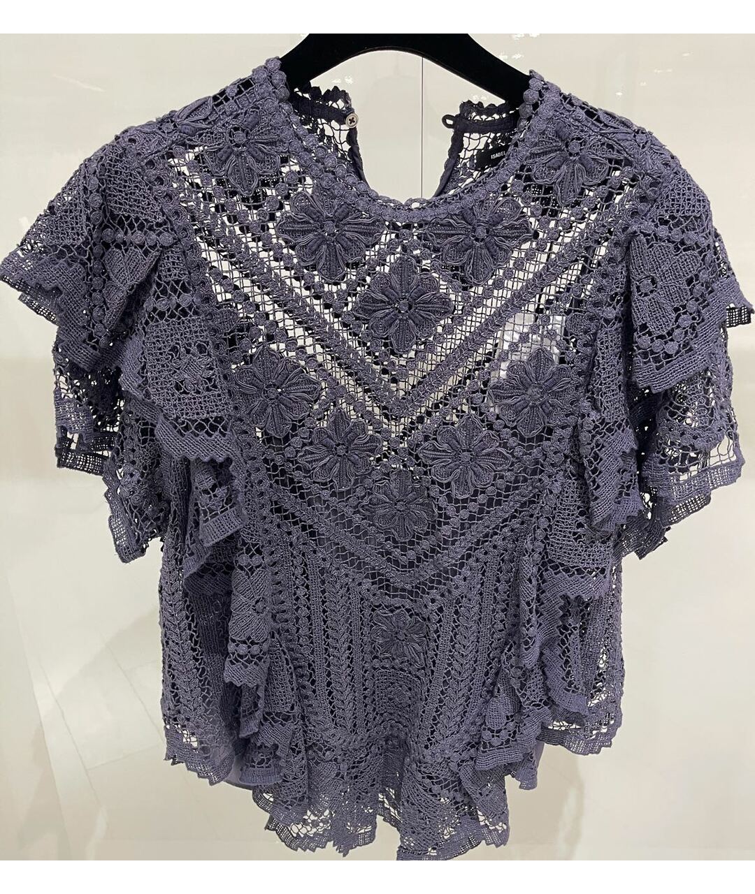 ISABEL MARANT Фиолетовая хлопковая рубашка, фото 5