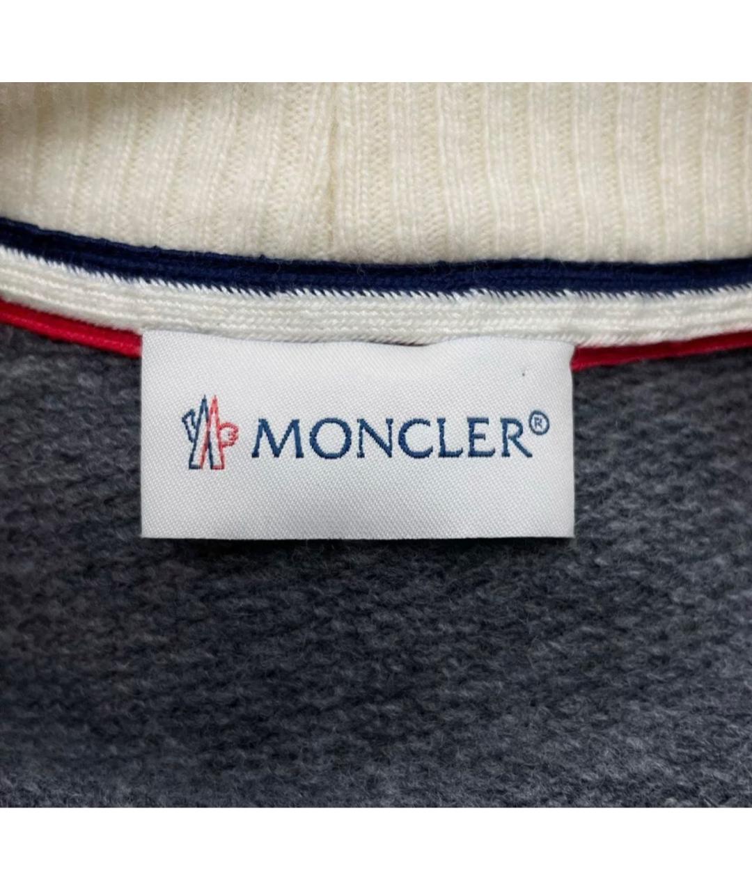 MONCLER Серый шерстяной джемпер / свитер, фото 4