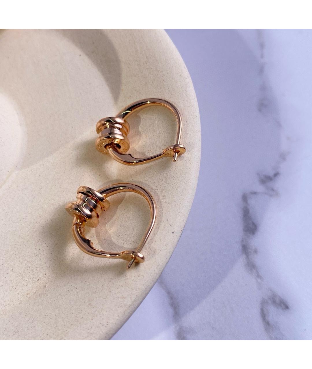 BVLGARI Розовые серьги из розового золота, фото 6