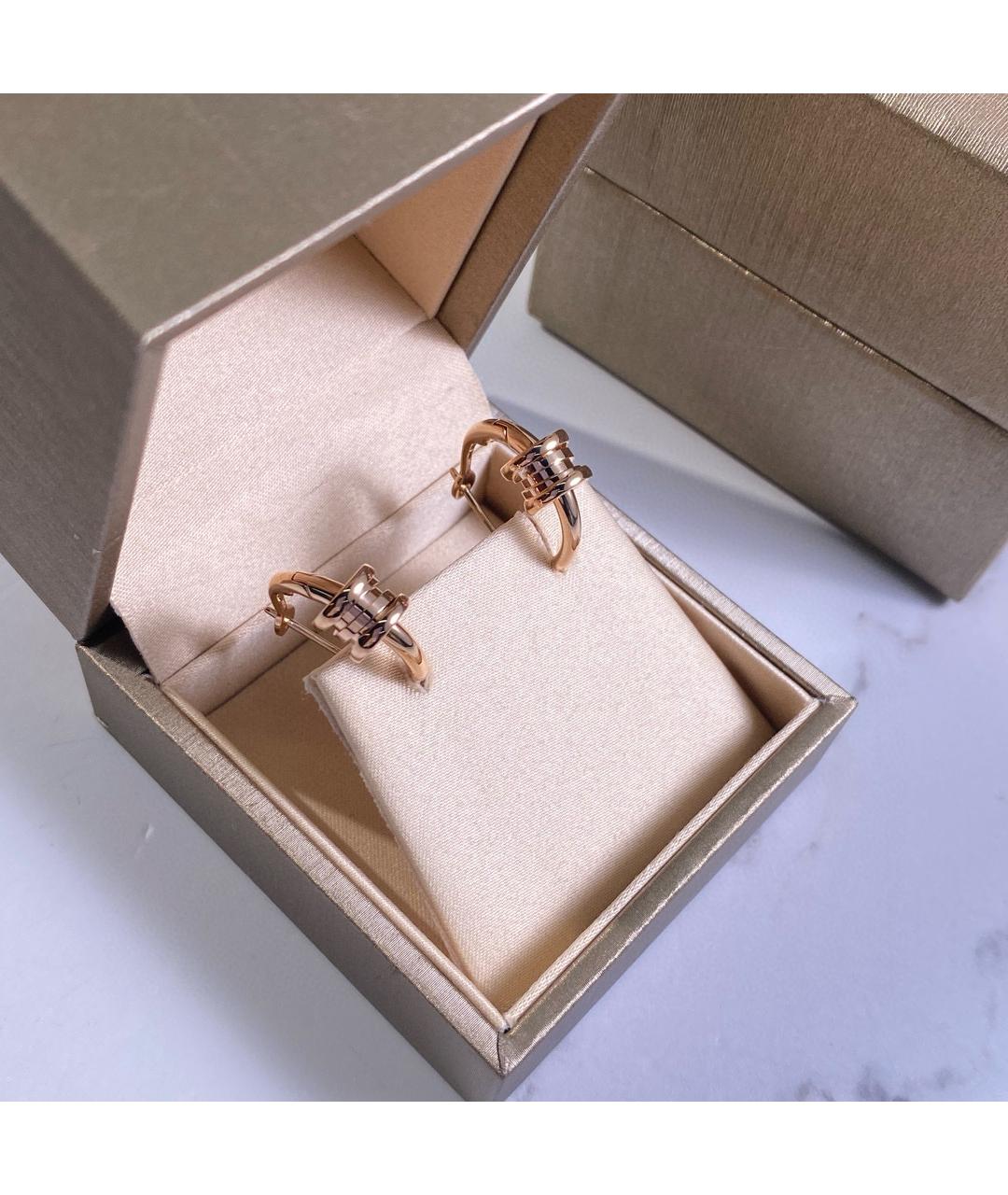 BVLGARI Розовые серьги из розового золота, фото 2