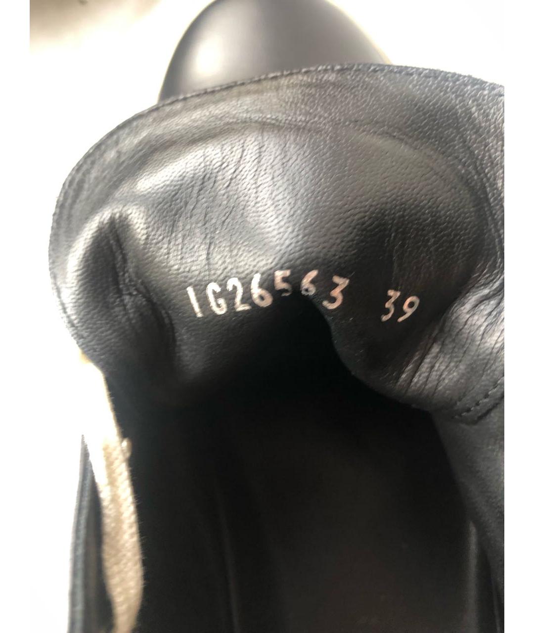 CHANEL Темно-синие кожаные кеды, фото 7