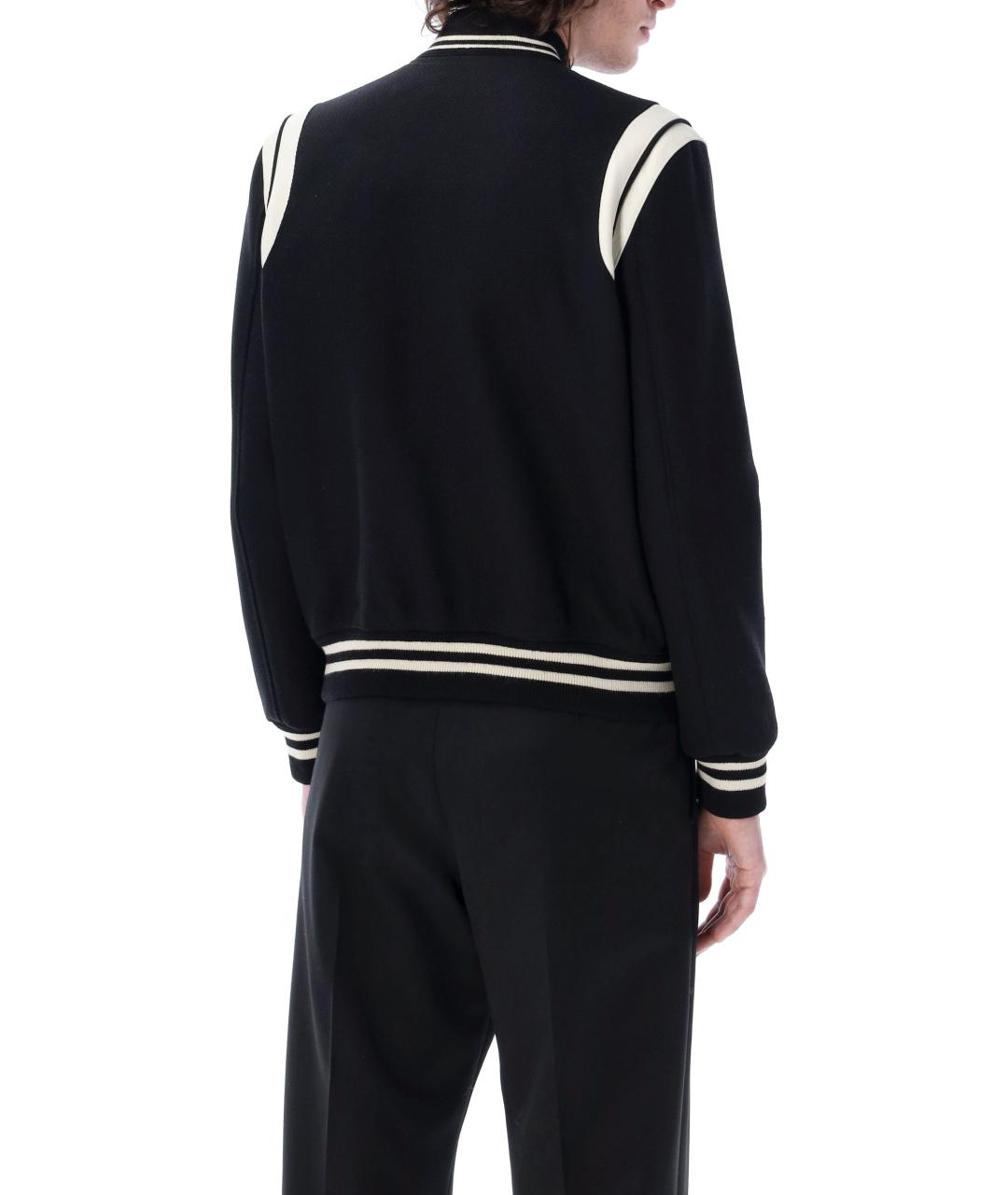 SAINT LAURENT Черная шерстяная куртка, фото 3