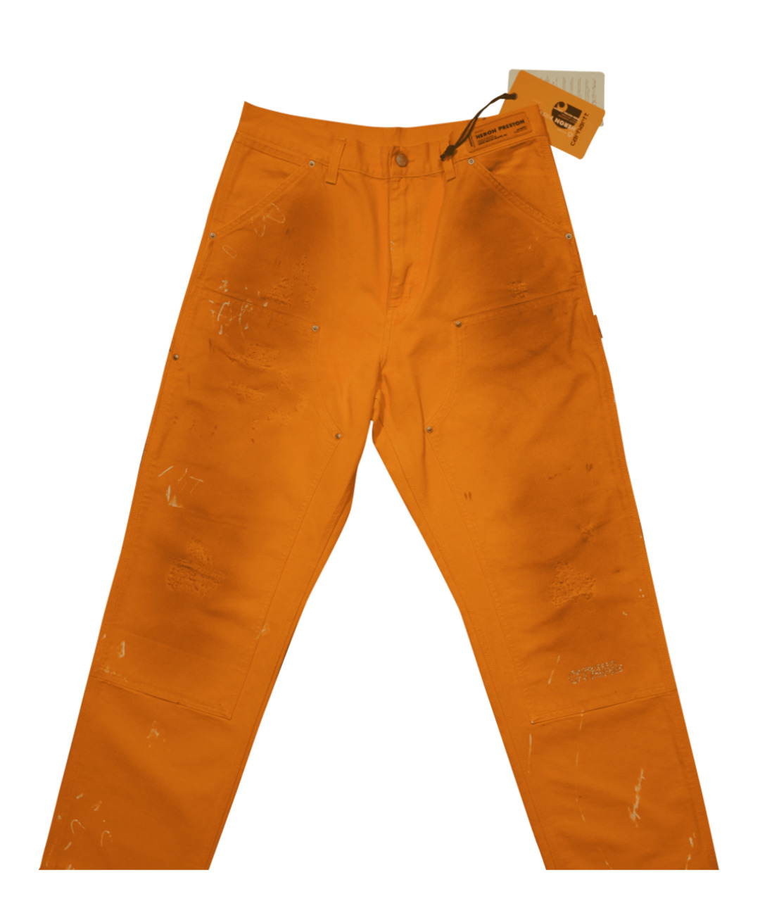 HERON PRESTON Оранжевое прямые джинсы, фото 4
