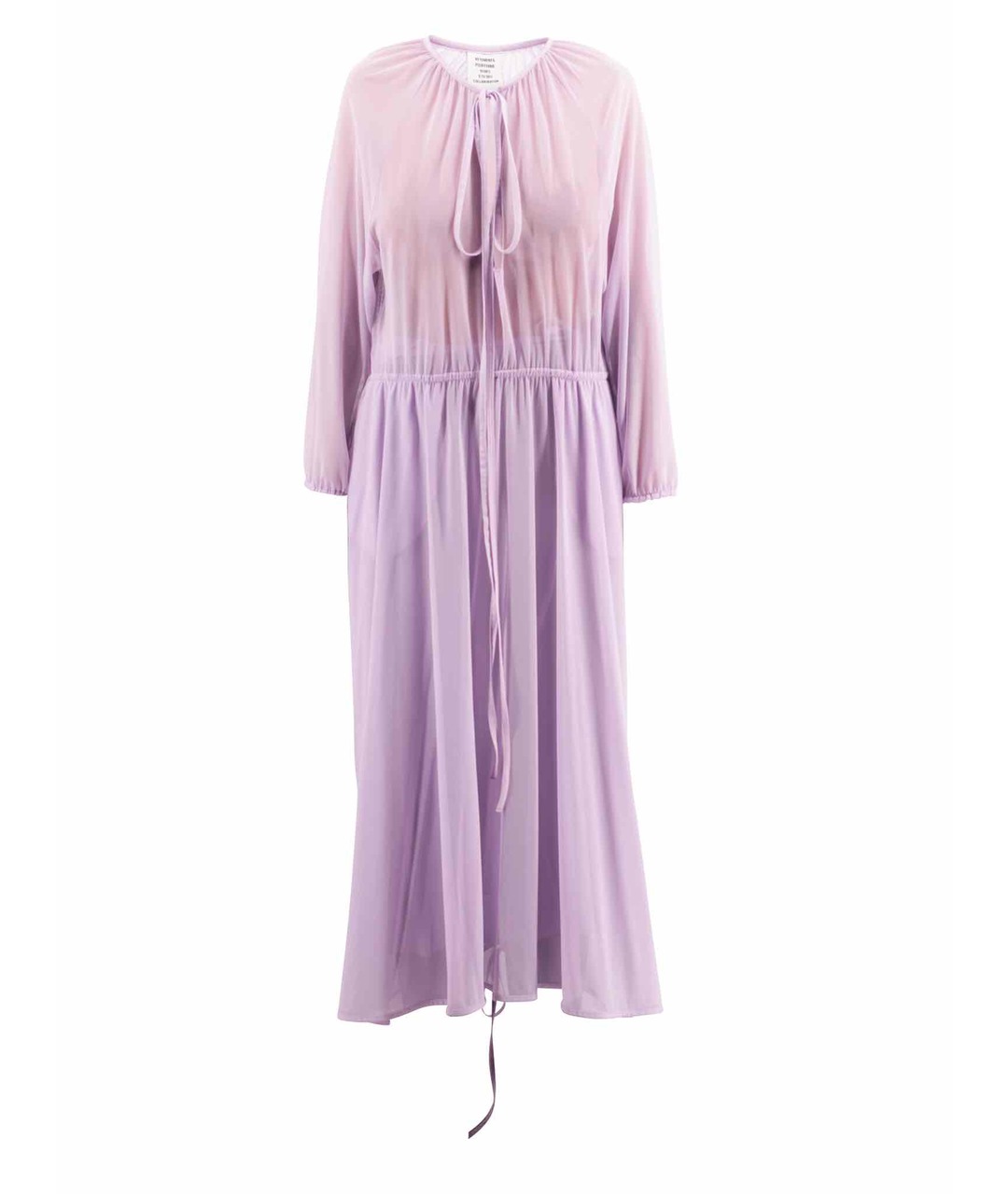 VETEMENTS Фиолетовое шелковое повседневное платье, фото 1