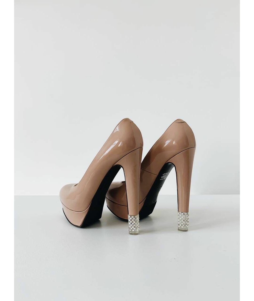 NANDO MUZI Бежевые туфли из лакированной кожи, фото 3