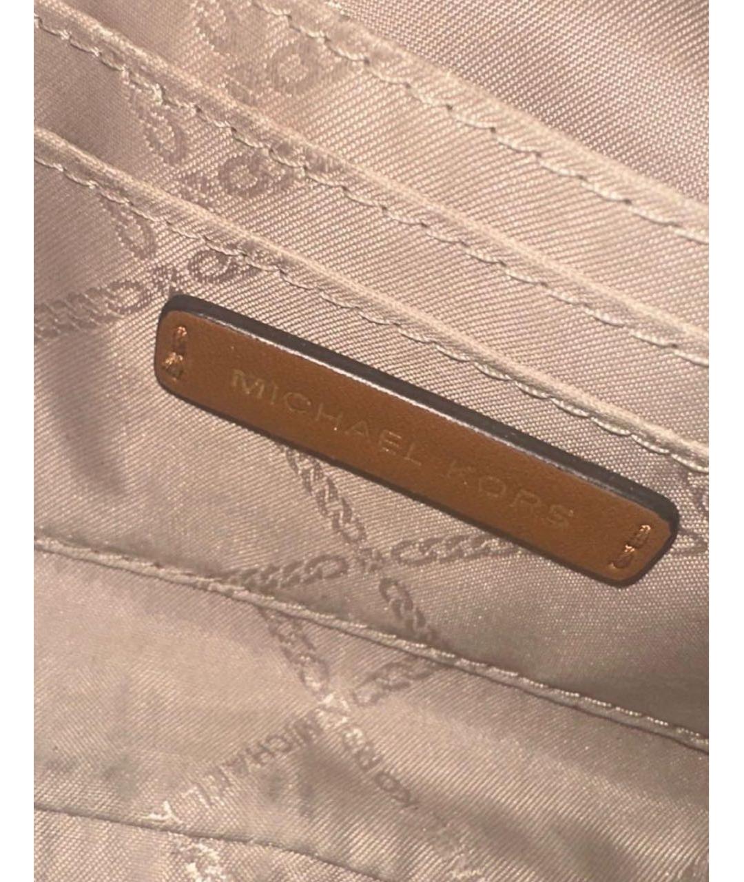 MICHAEL KORS Бежевая сумка с короткими ручками, фото 4