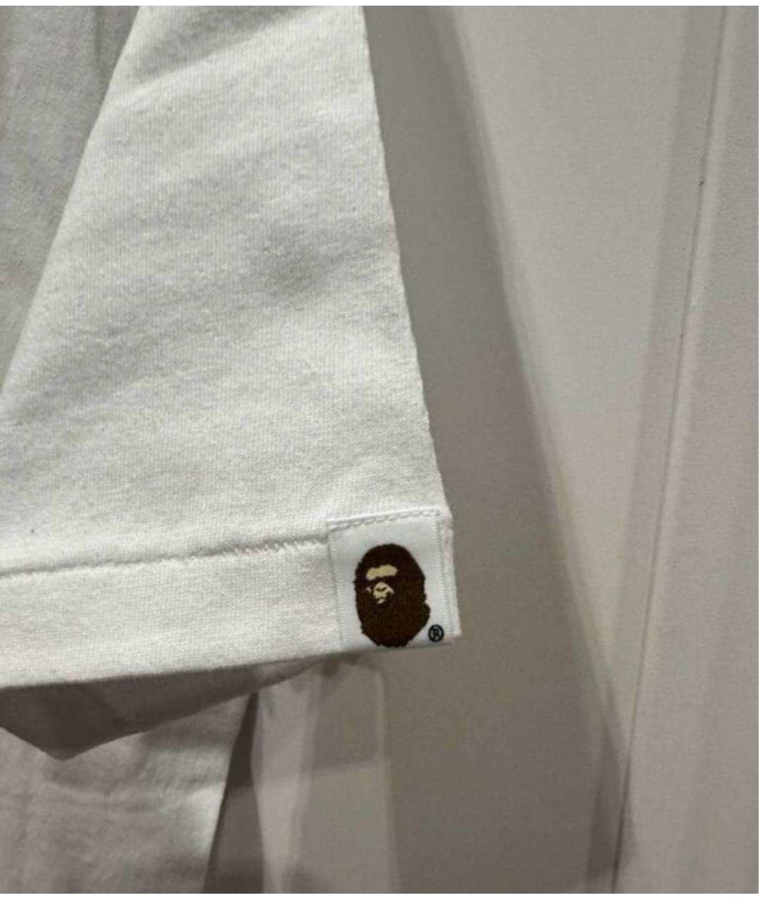 A BATHING APE Белая футболка, фото 4