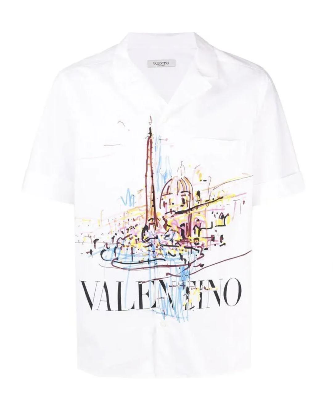 VALENTINO Белая кэжуал рубашка, фото 1