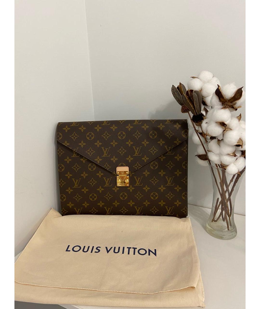 LOUIS VUITTON Коричневая папка для документов, фото 5