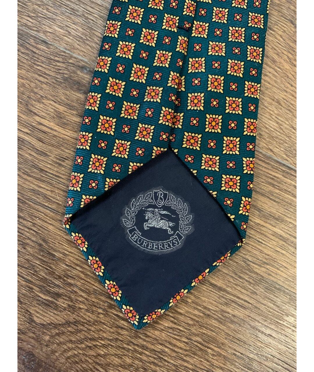 BURBERRY VINTAGE Мульти шелковый галстук, фото 5