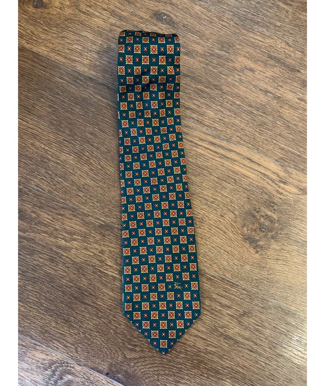 BURBERRY VINTAGE Мульти шелковый галстук, фото 9