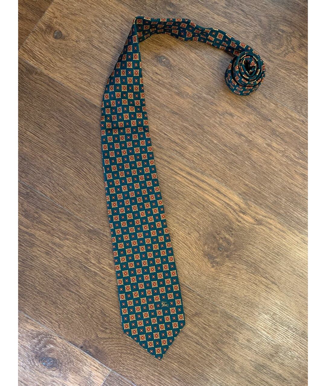 BURBERRY VINTAGE Мульти шелковый галстук, фото 2
