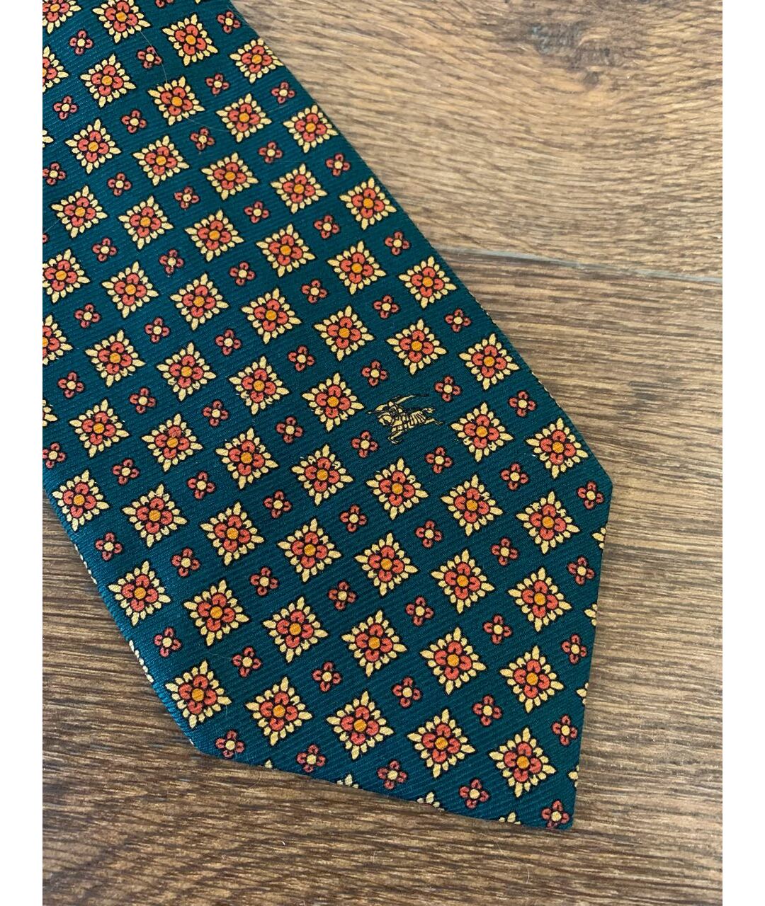BURBERRY VINTAGE Мульти шелковый галстук, фото 4