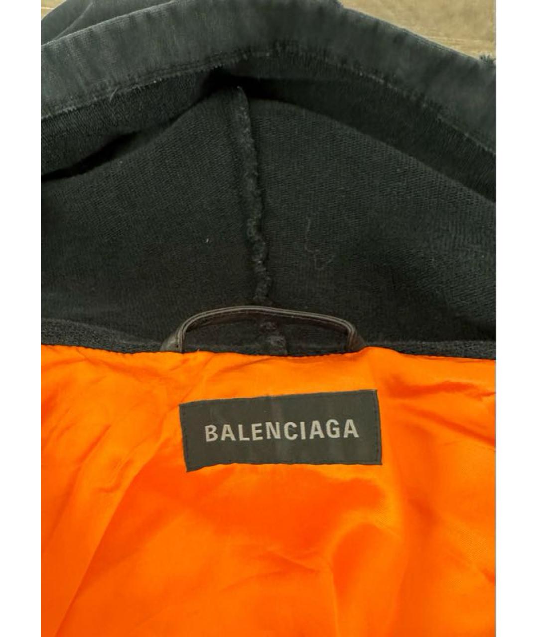 BALENCIAGA Черная кожаная куртка, фото 6