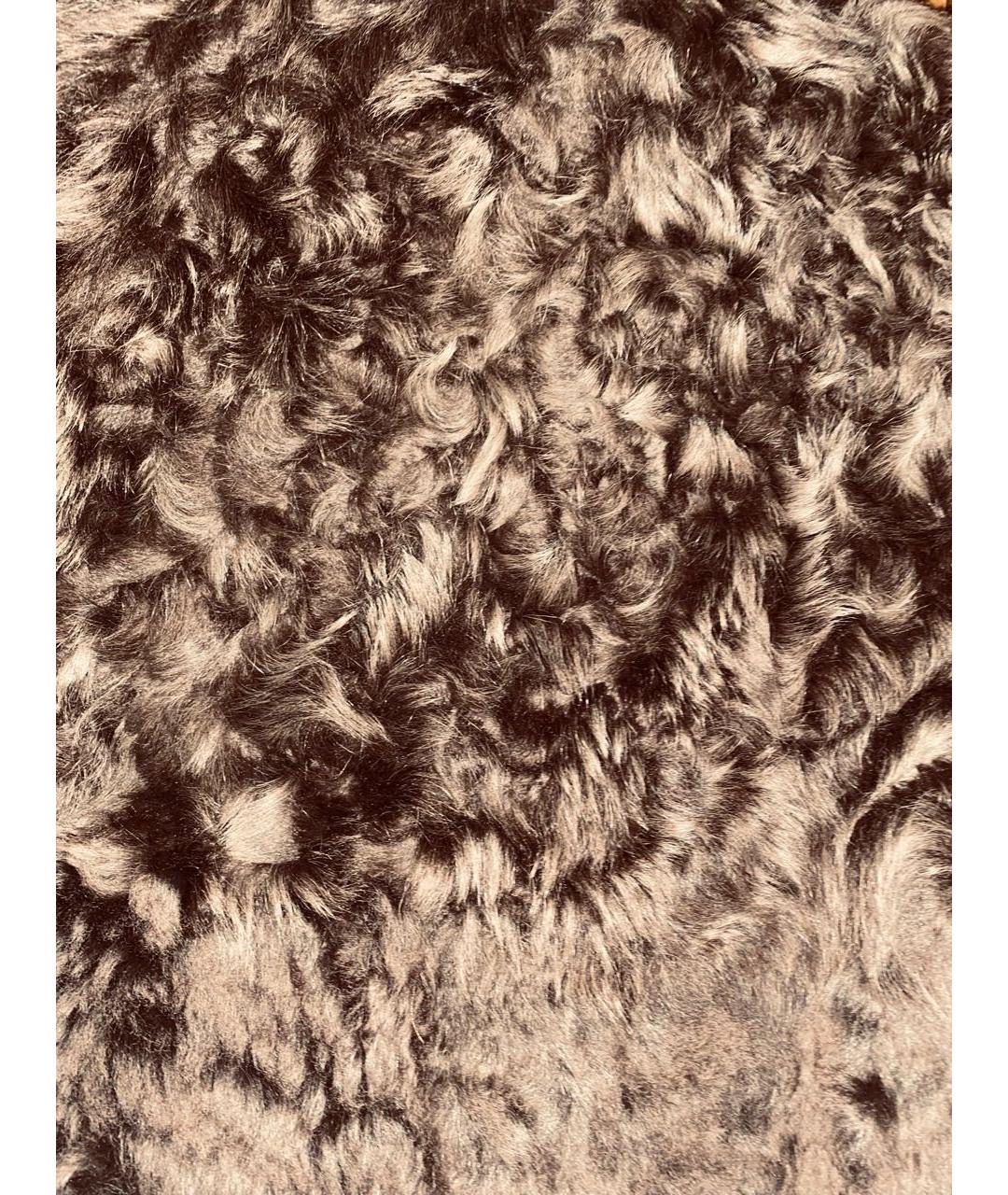 MARNI Коричневая меховая шуба, фото 7