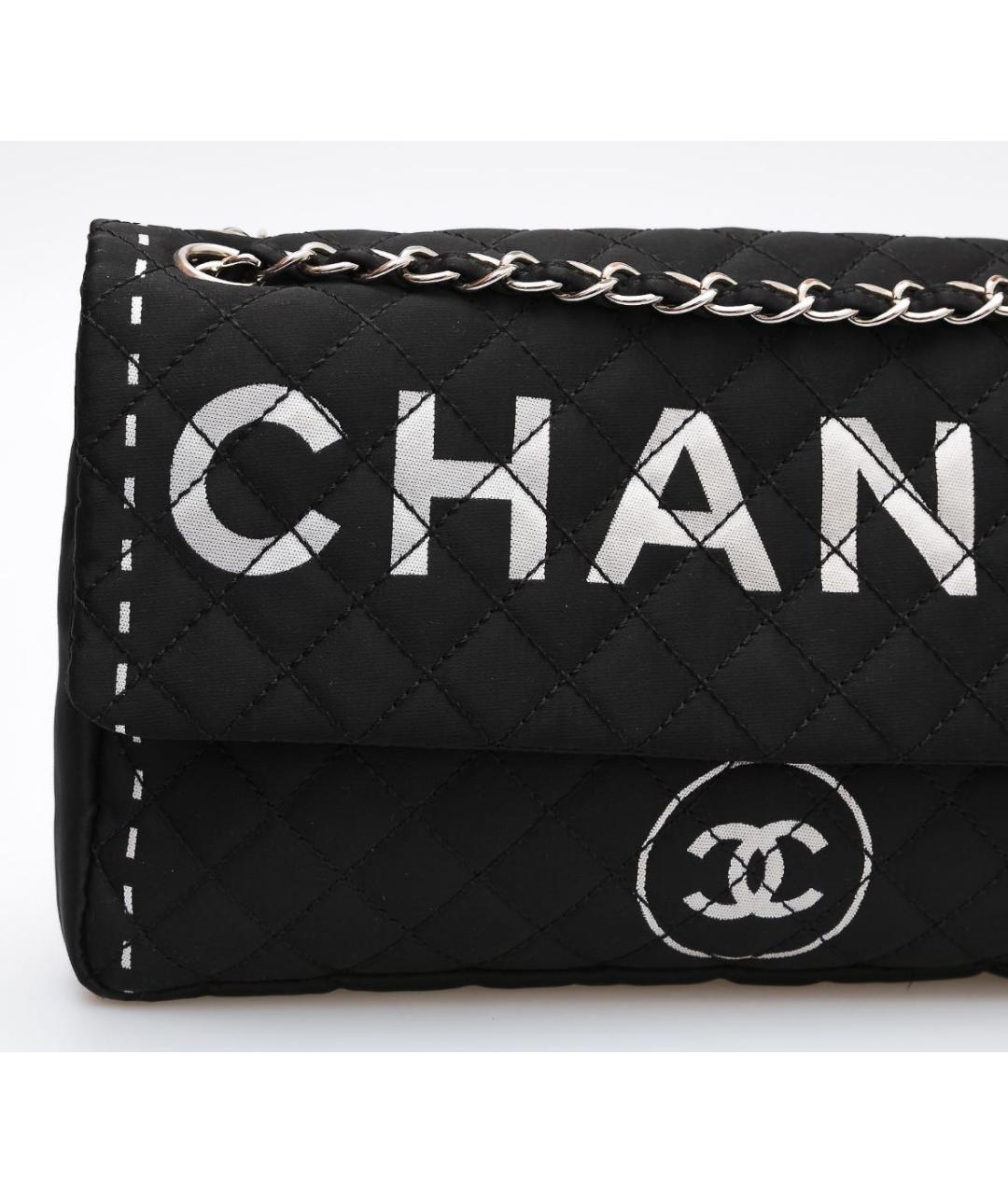 CHANEL Черная тканевая сумка через плечо, фото 3