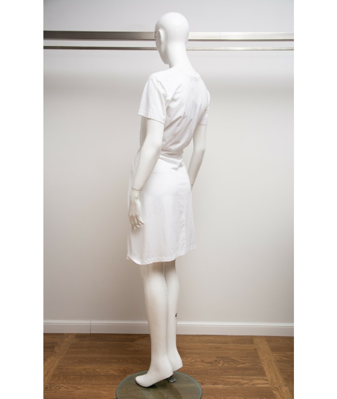 SAINT LAURENT Белое хлопковое платье, фото 5
