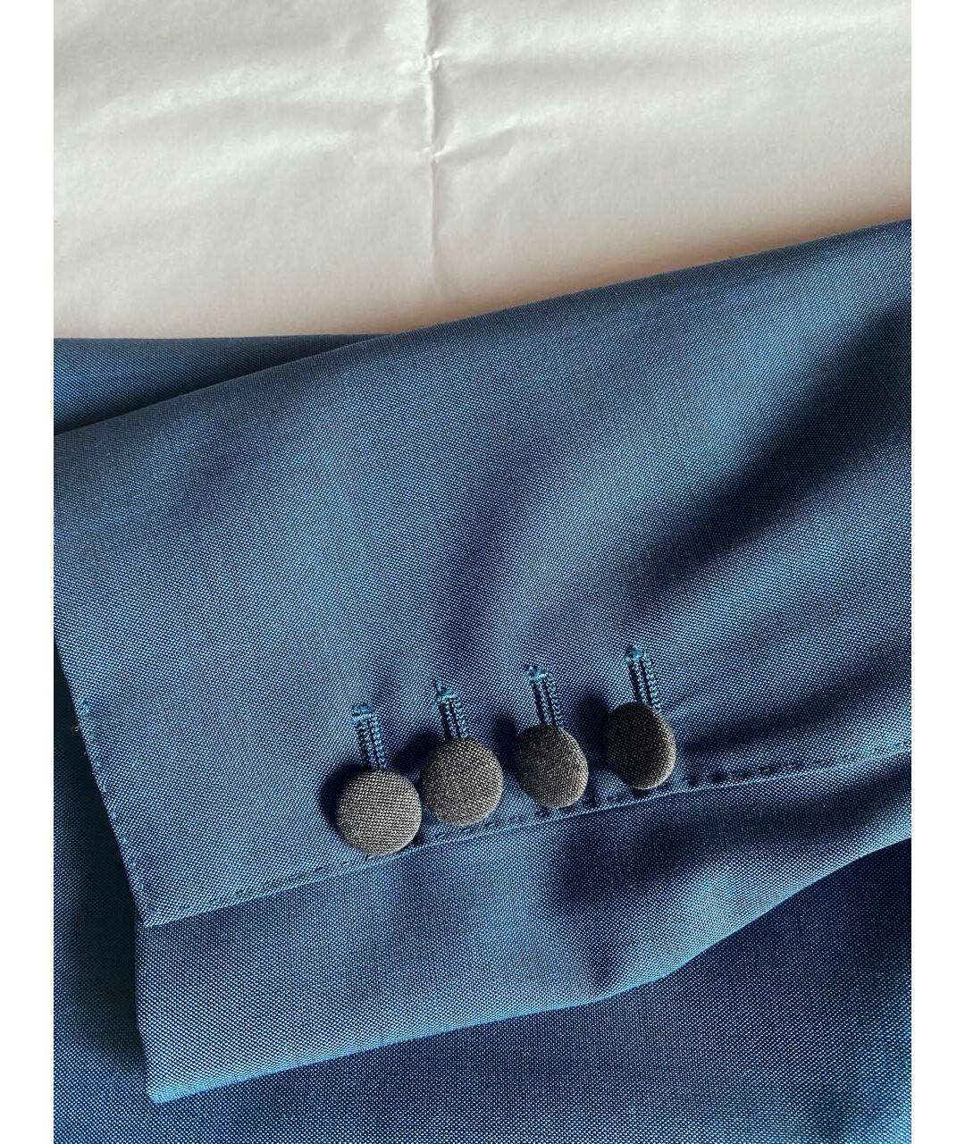 DOLCE&GABBANA Синий шерстяной жакет/пиджак, фото 6