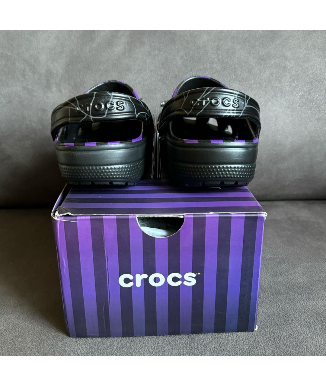 CROCS Фиолетовые резиновые сабо, фото 3