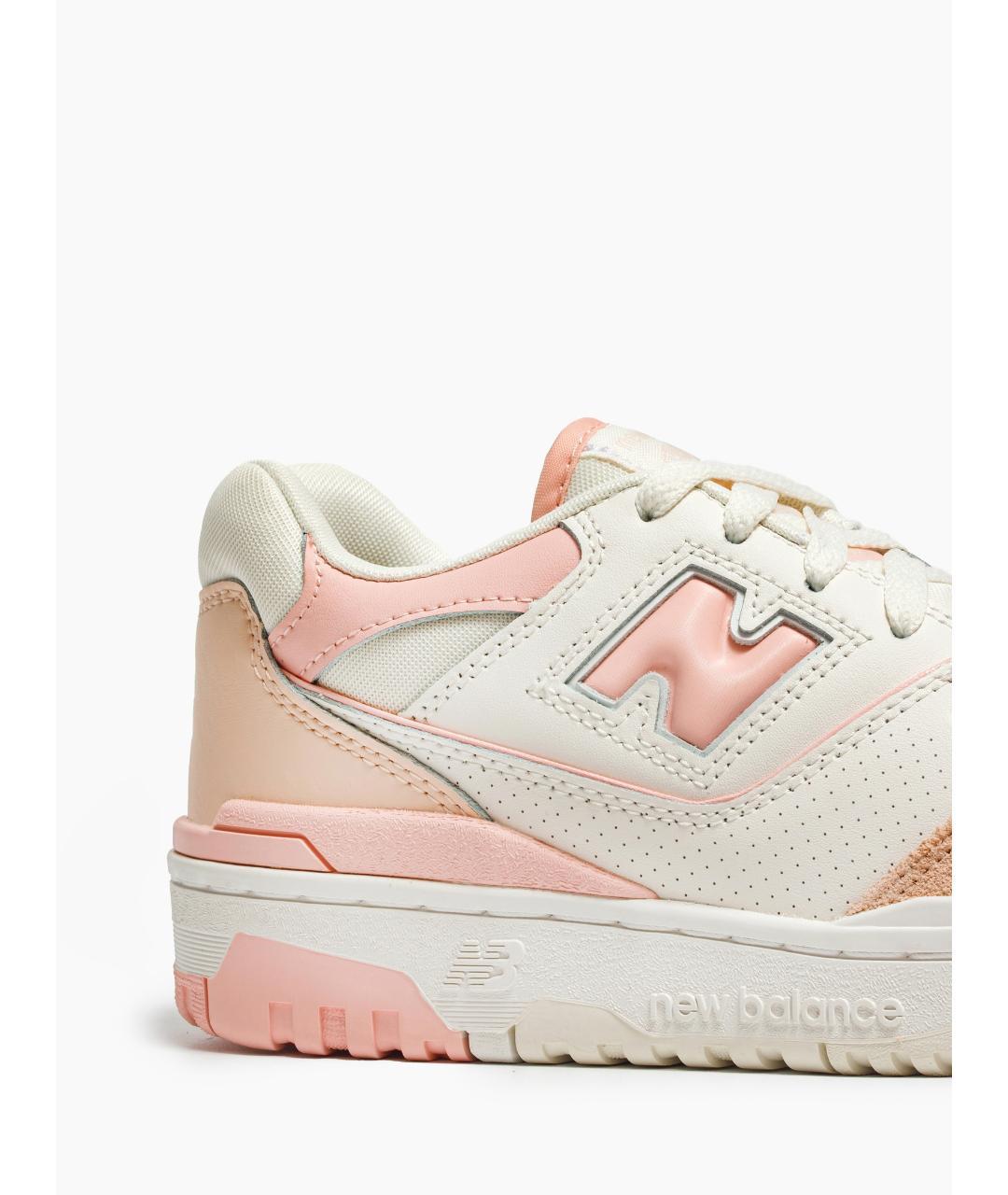 NEW BALANCE Розовые кожаные кеды, фото 4