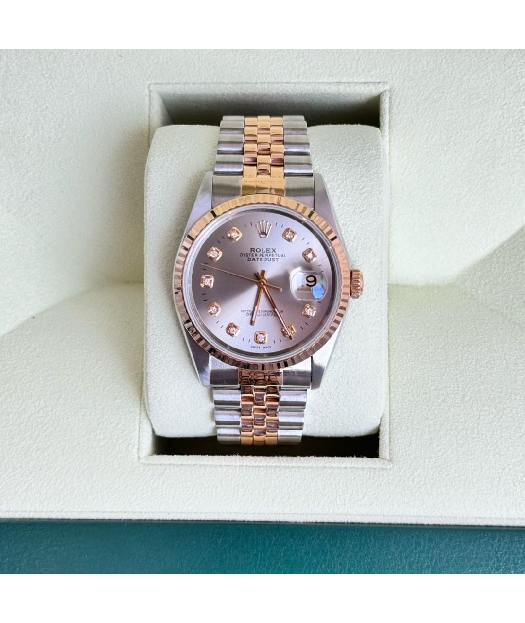 ROLEX Серебряные часы из желтого золота, фото 2