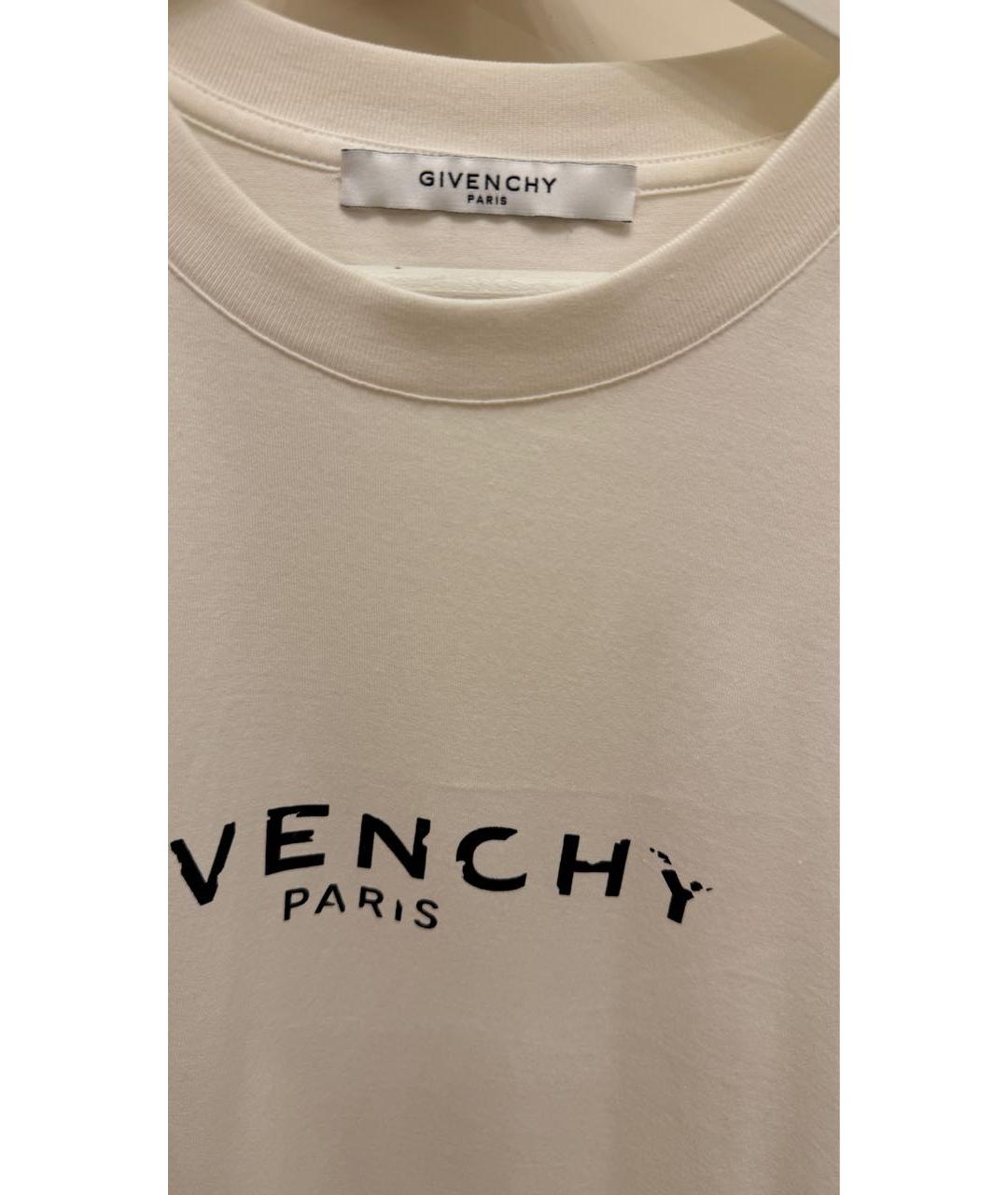 GIVENCHY Белая хлопковая футболка, фото 3